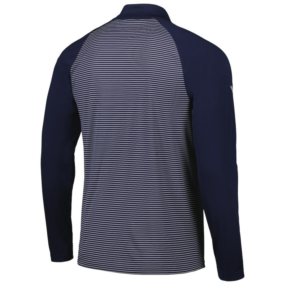 Seattle Mariners Levelwear Charter Striped Raglan Quarter-Zip Top Online
