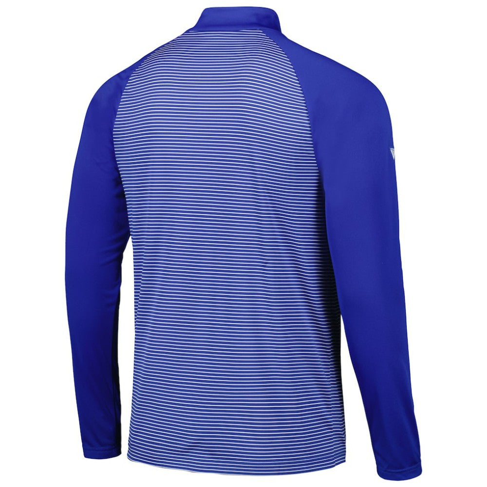 Milwaukee Brewers Levelwear Charter Striped Raglan Quarter-Zip Top Near Me