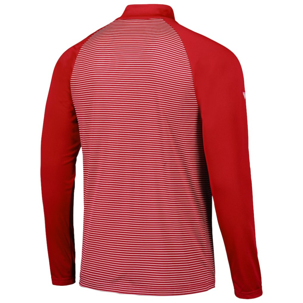 St. Louis Cardinals Levelwear Charter Striped Raglan Quarter-Zip Top for sale
