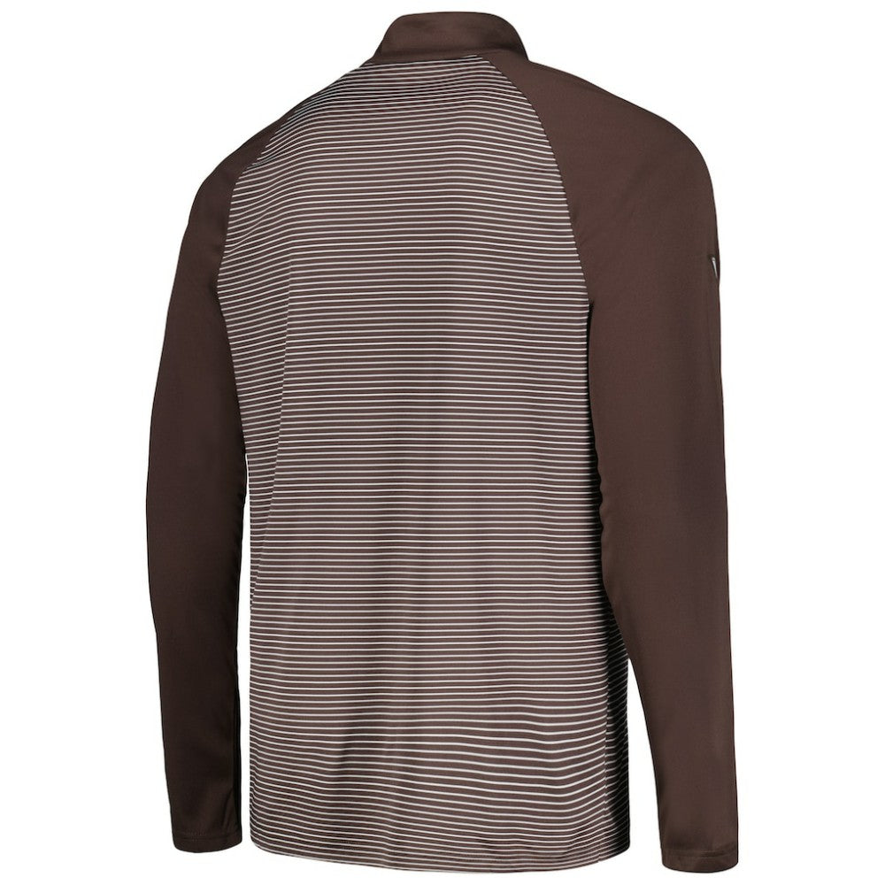 San Diego Padres Levelwear Charter Striped Raglan Quarter-Zip Top Lifestyle