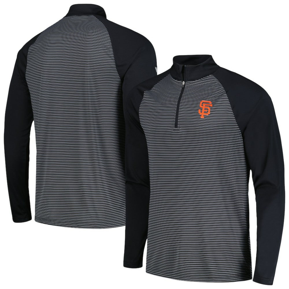 San Francisco Giants Levelwear Charter Striped Raglan Quarter-Zip Top discount