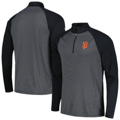 San Francisco Giants Levelwear Charter Striped Raglan Quarter-Zip Top discount