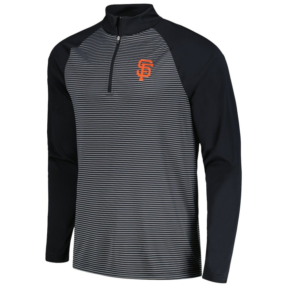 San Francisco Giants Levelwear Charter Striped Raglan Quarter-Zip Top discount