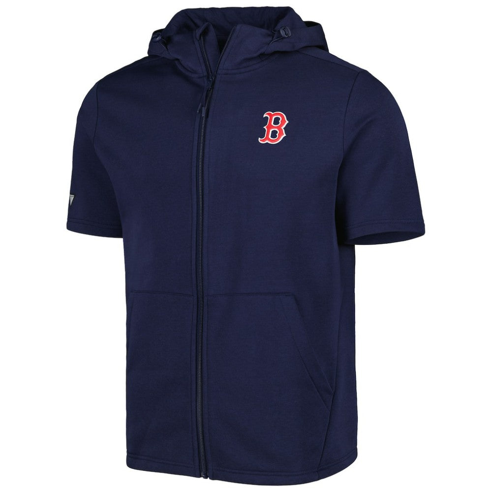 Boston Red Sox Levelwear Recruit Full-Zip Short Sleeve Hoodie On Sale
