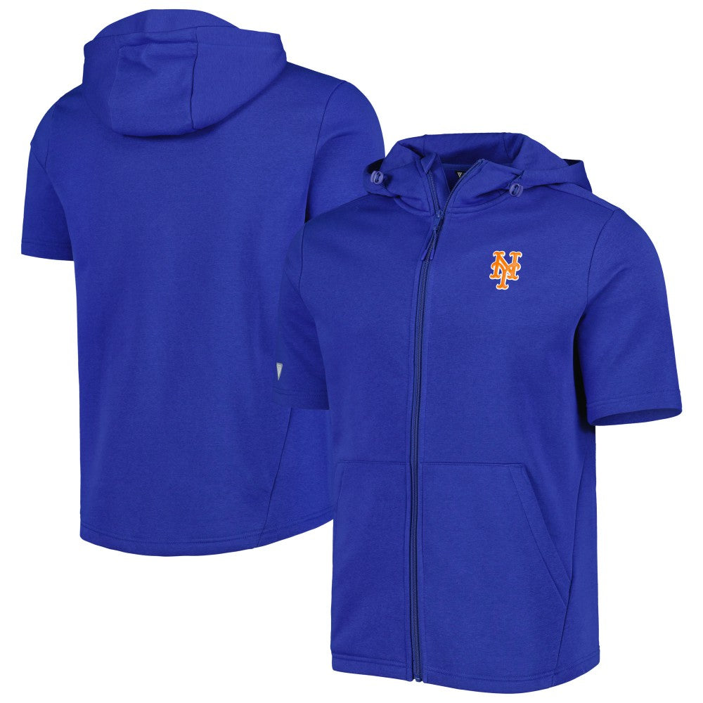 New York Mets Levelwear Recruit Full-Zip Short Sleeve Hoodie discount