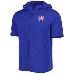 Chicago Cubs Levelwear Recruit Full-Zip Short Sleeve Hoodie Clearance