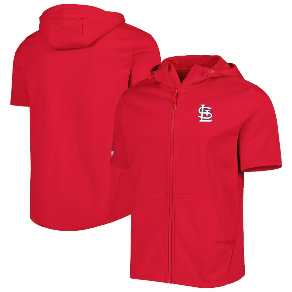 St. Louis Cardinals Levelwear Recruit Full-Zip Short Sleeve Hoodie Near Me