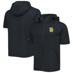 San Diego Padres Levelwear Recruit Full-Zip Short Sleeve Hoodie Online