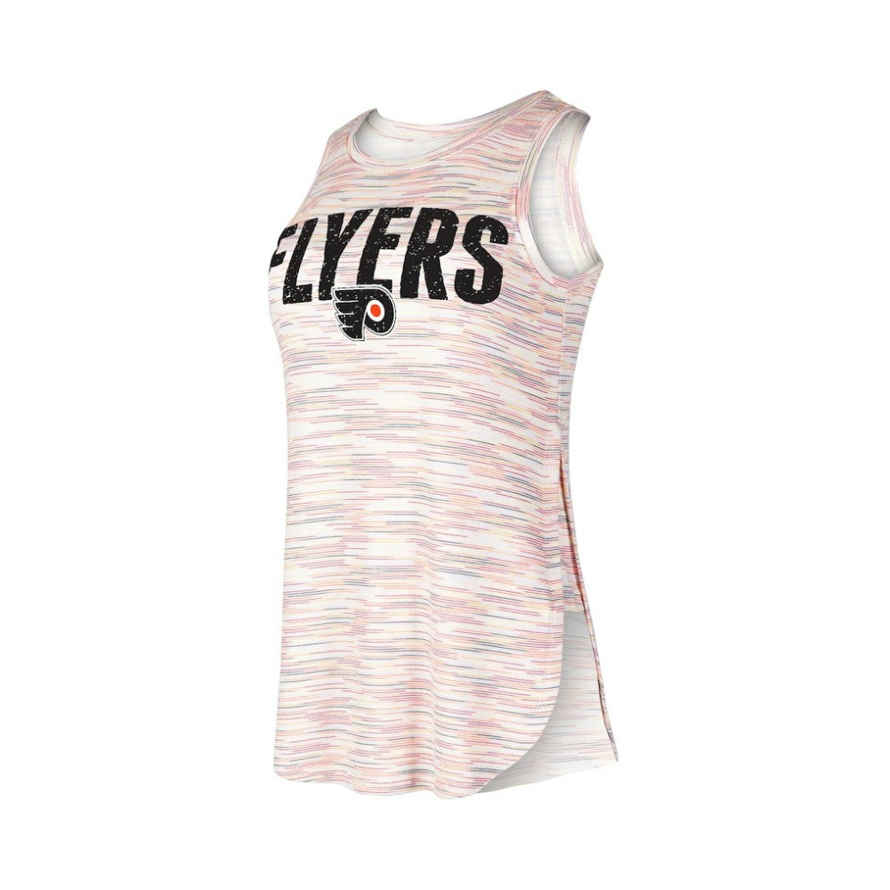 Philadelphia Flyers - Concepts Sport Women's Sunray Multicolor Tri-Blend Tank Top