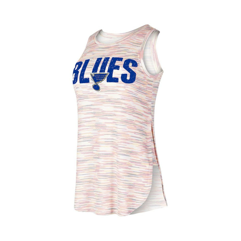 St. Louis Blues - Concepts Sport Women's Sunray Multicolor Tri-Blend Tank Top