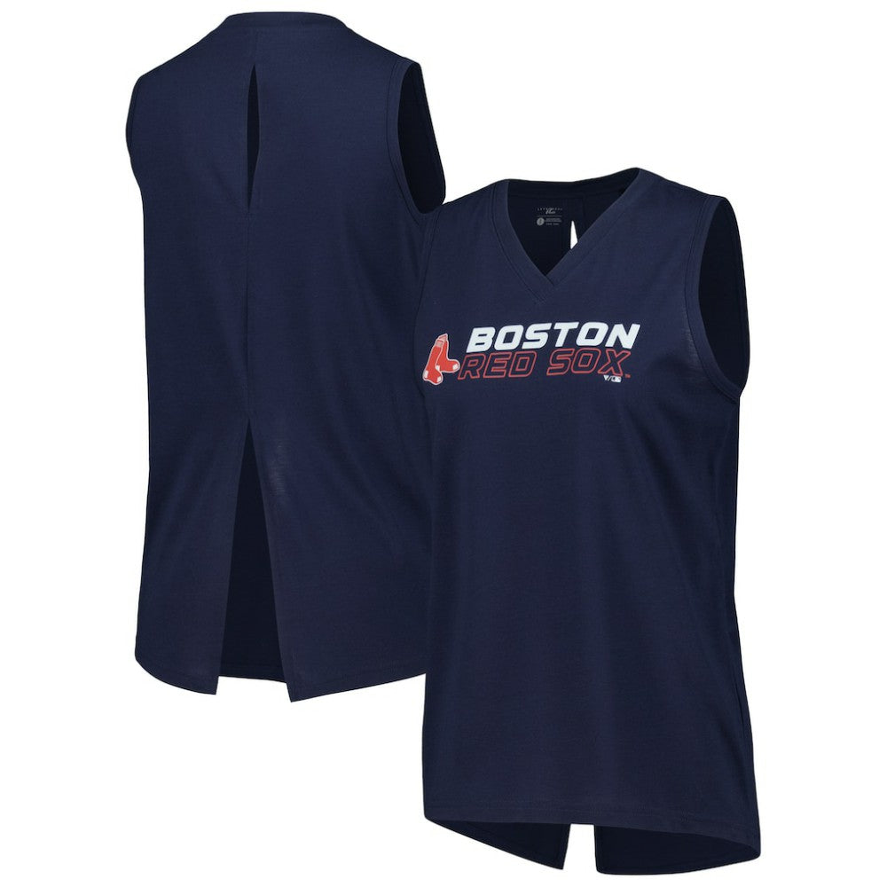 Boston Red Sox Levelwear Women's Paisley Chase V-Neck Tank Top for sale