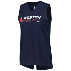 Boston Red Sox Levelwear Women's Paisley Chase V-Neck Tank Top for sale
