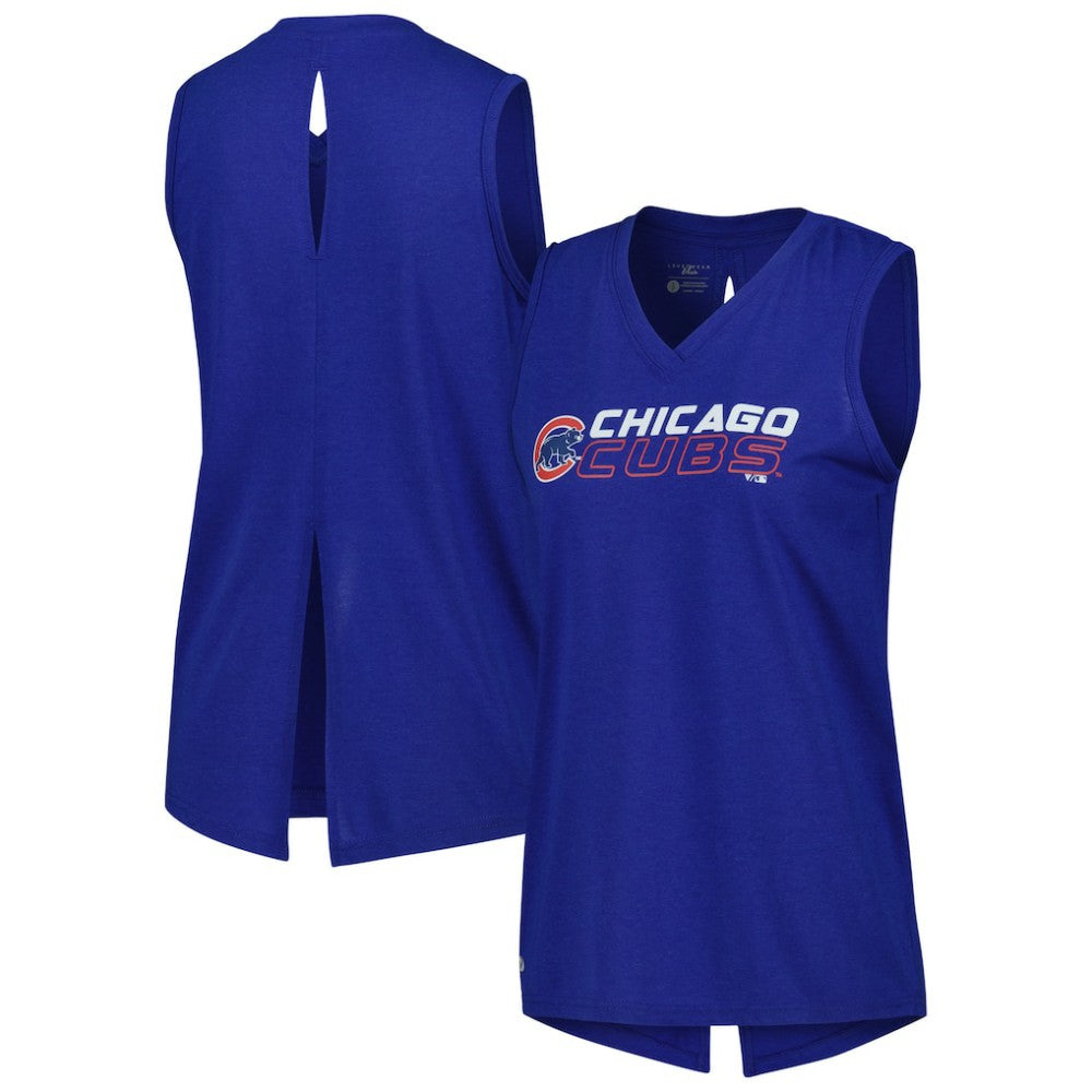 Chicago Cubs Levelwear Women's Paisley Chase V-Neck Tank Top Sale