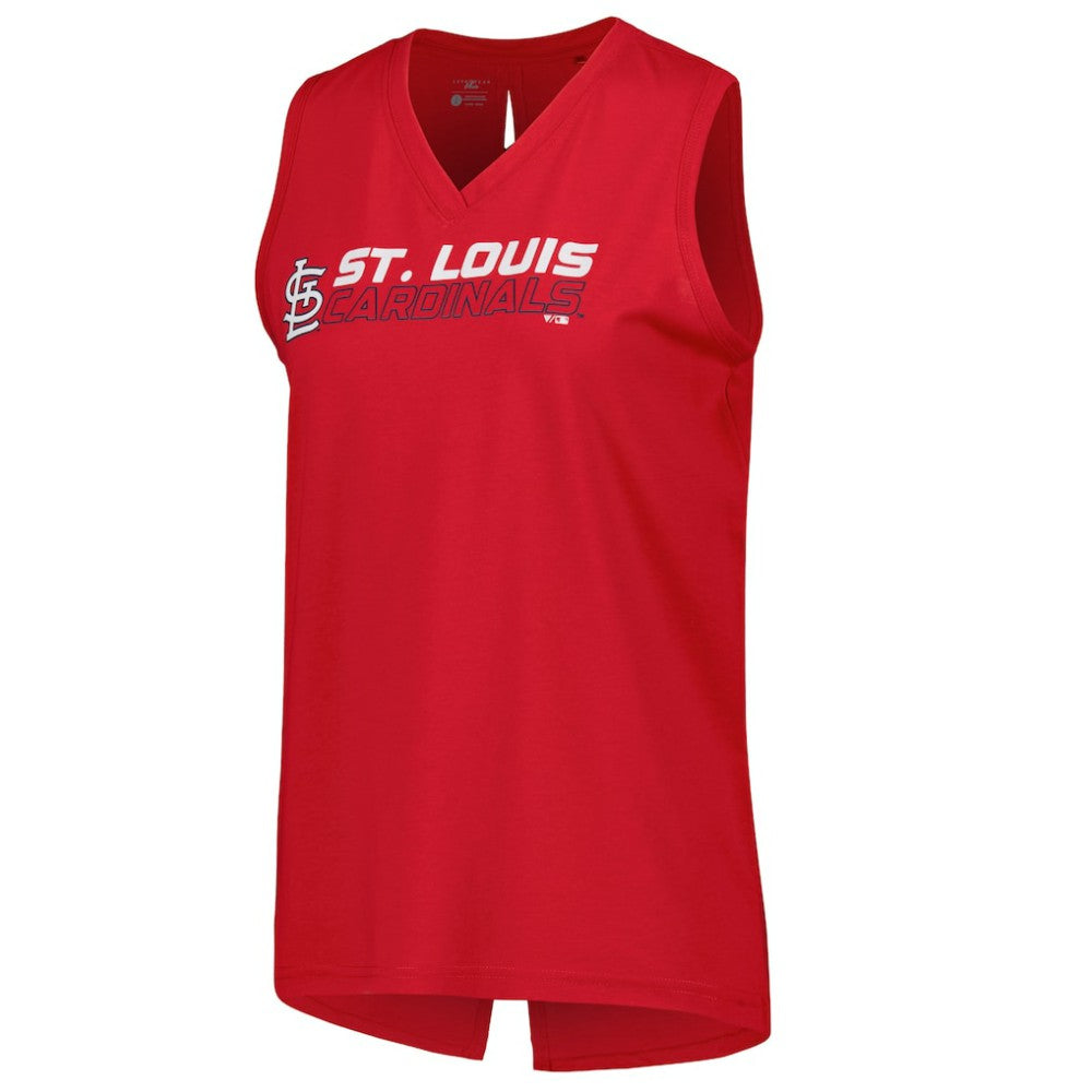 St. Louis Cardinals Levelwear Women's Paisley Chase V-Neck Tank Top On Sale