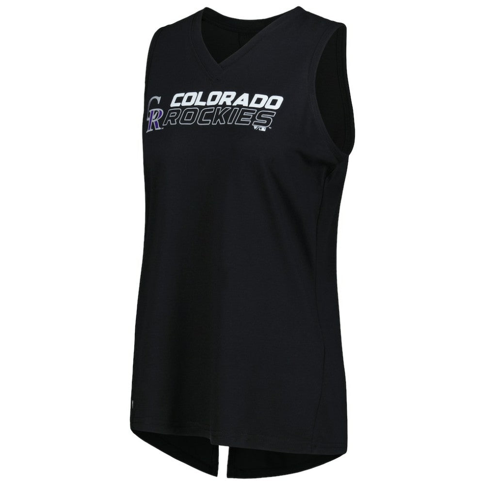 Colorado Rockies Levelwear Women's Paisley Chase V-Neck Tank Top Sale