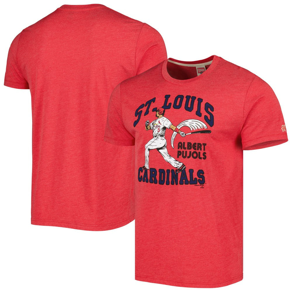 Albert Pujols St. Louis Cardinals Homage Illustration Tri-Blend T-Shirt Clearance