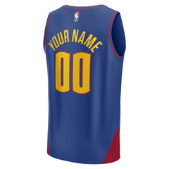 Fanatics - Denver Nuggets Youth Fast Break Replica Custom Jersey - Statement Editi- Blue