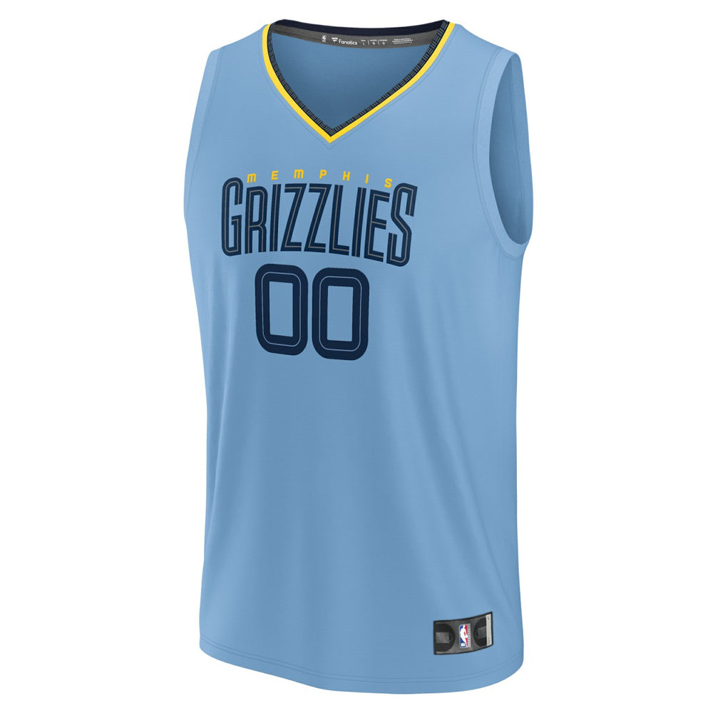 Fanatics - Memphis Grizzlies Youth Fast Break Replica Custom Jersey - Statement Edition - Light Blue