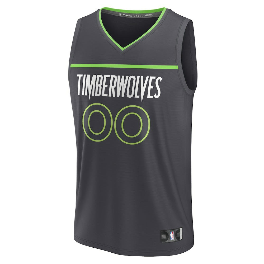 Fanatics - Minnesota Timberwolves Youth Custom Fast Break Jersey - Statement Edition - Black