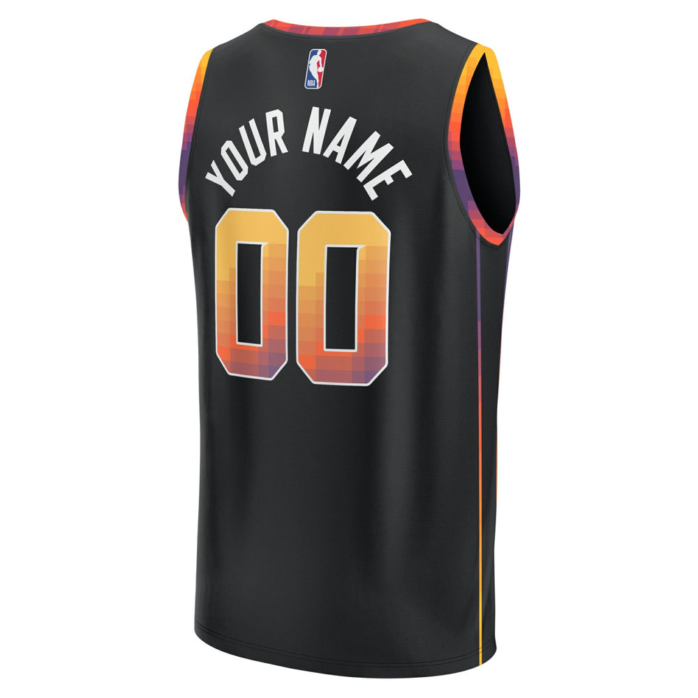Fanatics - Phoenix Suns Youth Fast Break Replica Custom Jersey - Statement Edition - Black