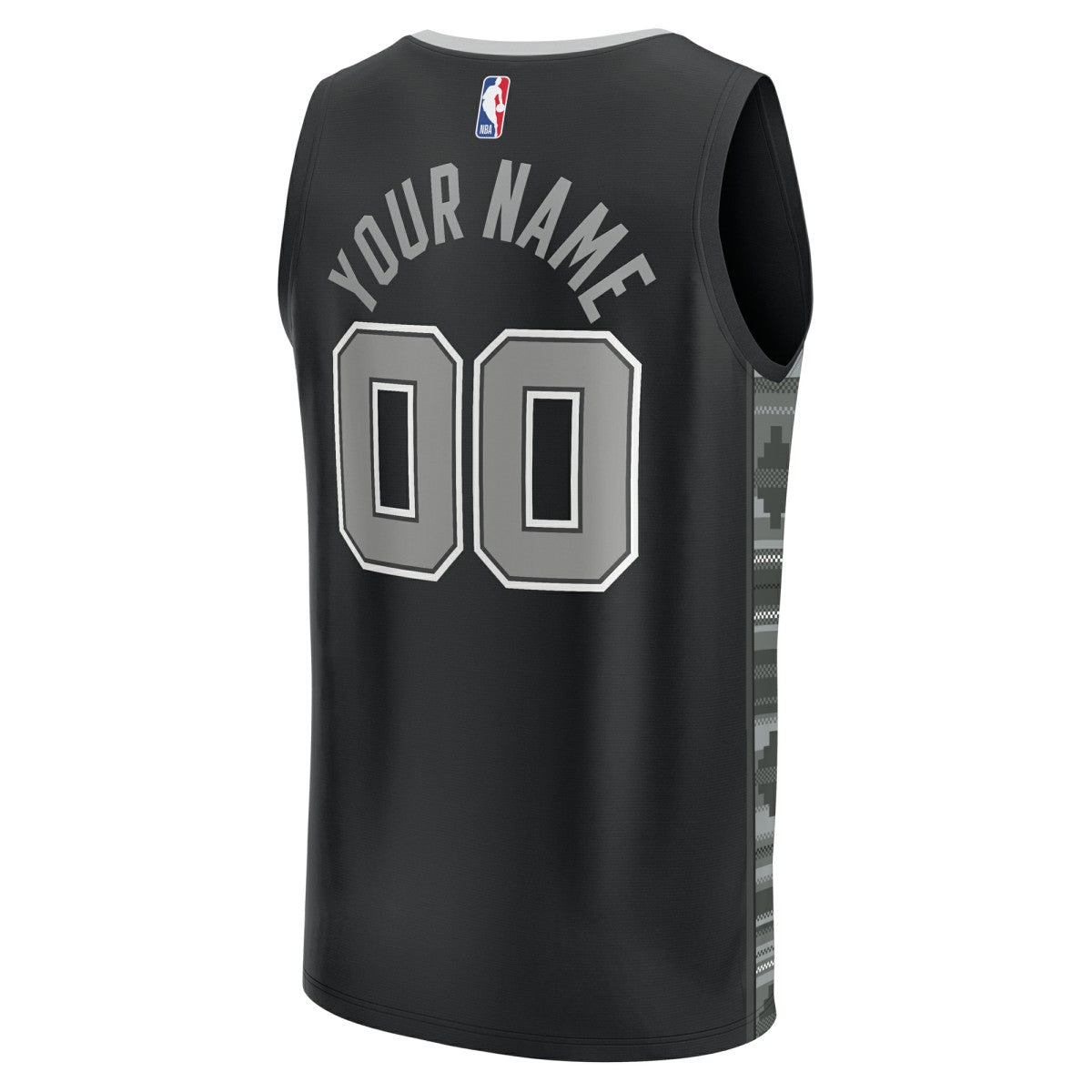 Fanatics - San Antonio Spurs Youth Fast Break Replica Custom Jersey - Statement Edition - Black