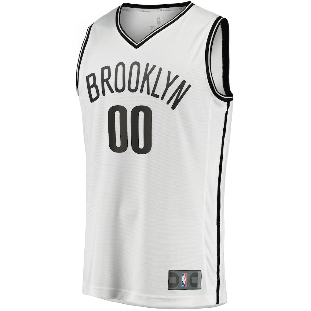 Brooklyn Nets Fast Break Custom Replica Jersey - Association Edition - White | NBA Jerseys