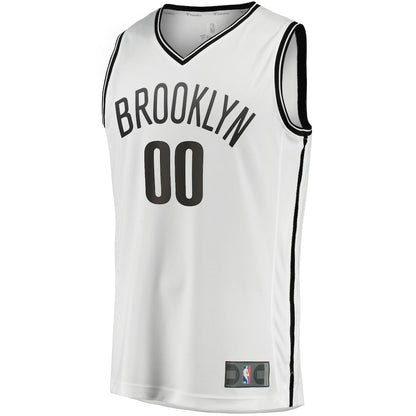 Brooklyn Nets Fast Break Custom Replica Jersey - Association Edition - White | NBA Jerseys