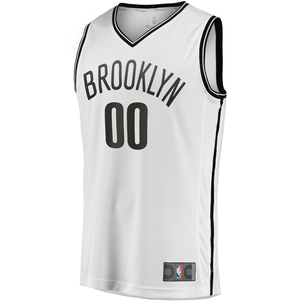Fanatics - Brooklyn Nets Fast Break Custom Replica Jersey - Association Edition - White