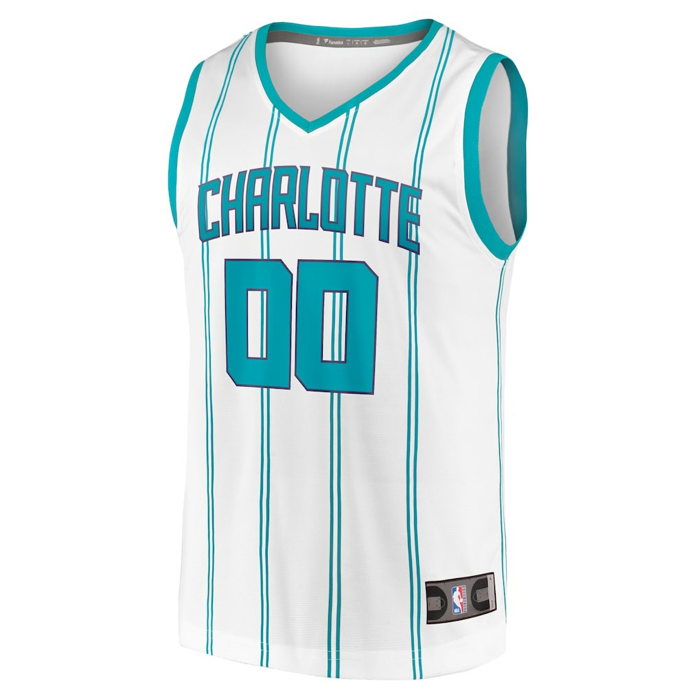 Fanatics - Charlotte Hornets Fast Break Custom Replica Jersey - Association Edition - White