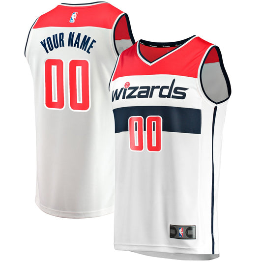 Washington Wizards Fast Break Custom Replica Jersey - Association Edition - White | NBA Jerseys