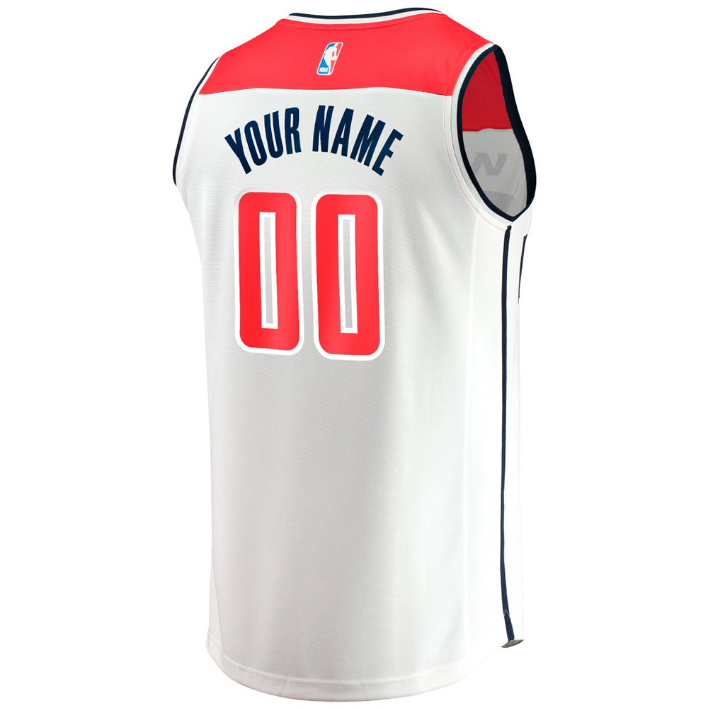 Fanatics - Washington Wizards Fast Break Custom Replica Jersey - Association Edition - White