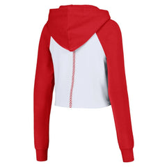 St. Louis Cardinals Lusso Women's Jane Raglan Quarter-Zip Tri-Blend Cropped Pullover Hoodie Sale