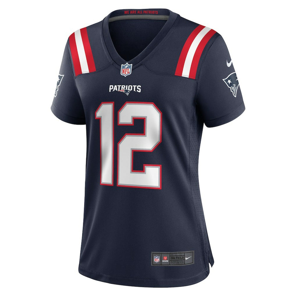 Tom Brady New England Patriots Women's Retired Game Jersey Navy - Nike