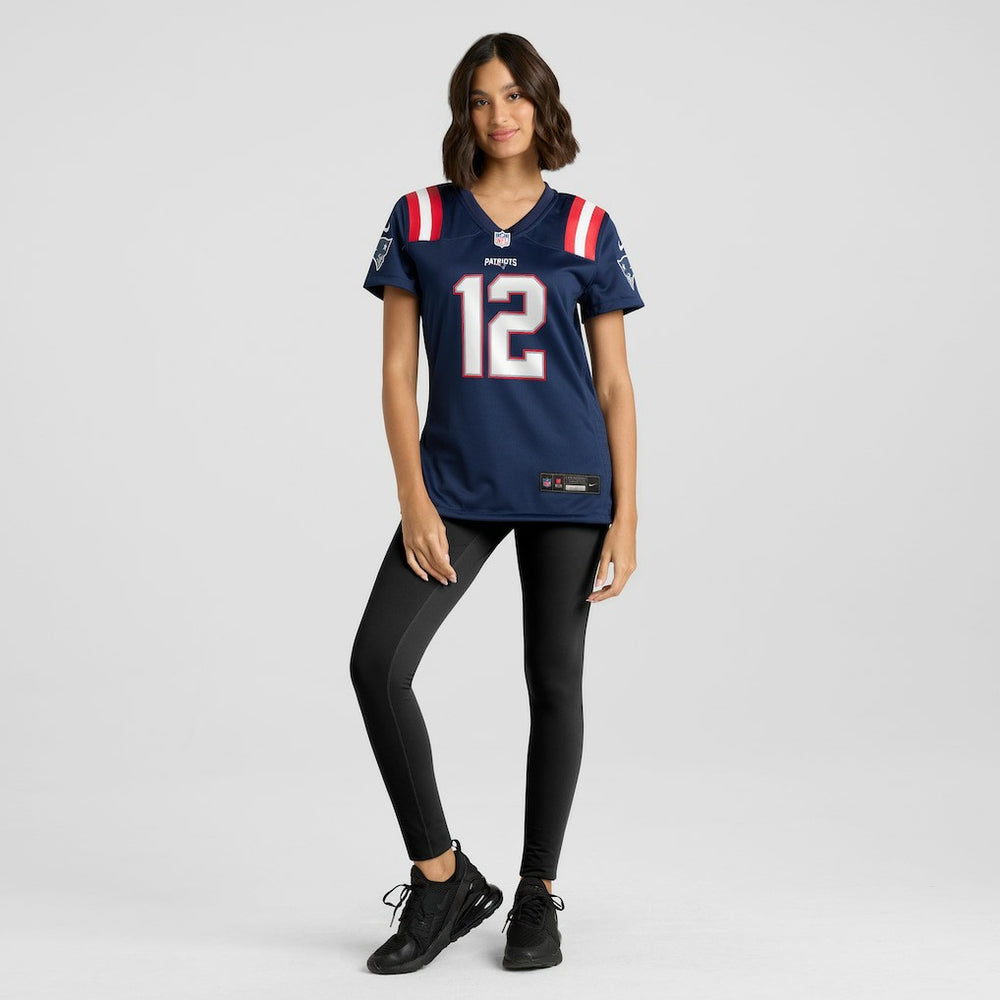 Tom Brady New England Patriots Women's Retired Game Jersey Navy - Nike