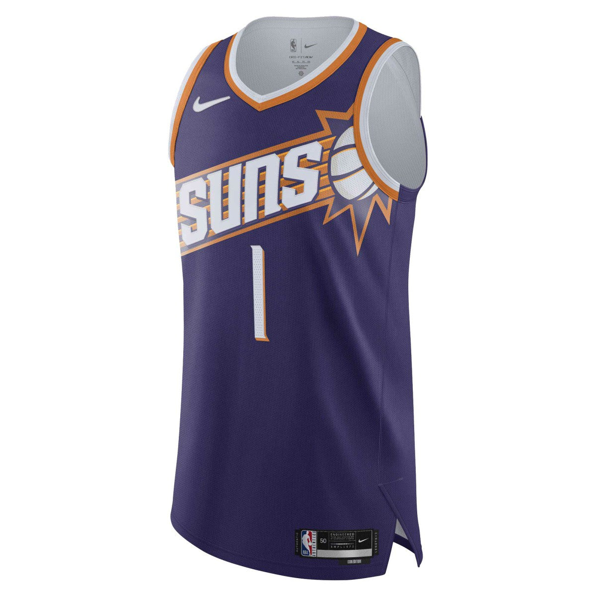 Devin Booker Phoenix Suns Authentic Jersey - Icon Edition - Purple | NBA Jerseys