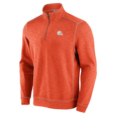 Cleveland Browns Tobago Bay Tri-Blend Half-Zip Sweatshirt Orange - Tommy Bahama