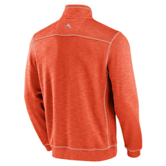 Cleveland Browns Tobago Bay Tri-Blend Half-Zip Sweatshirt Orange - Tommy Bahama