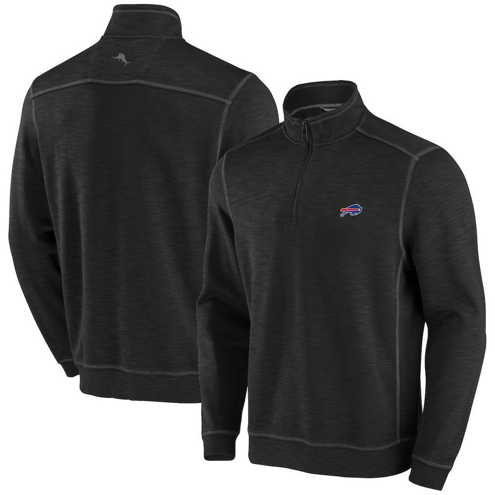Buffalo Bills Big & Tall Tobago Bay Half-Zip Sweatshirt Royal - Tommy Bahama