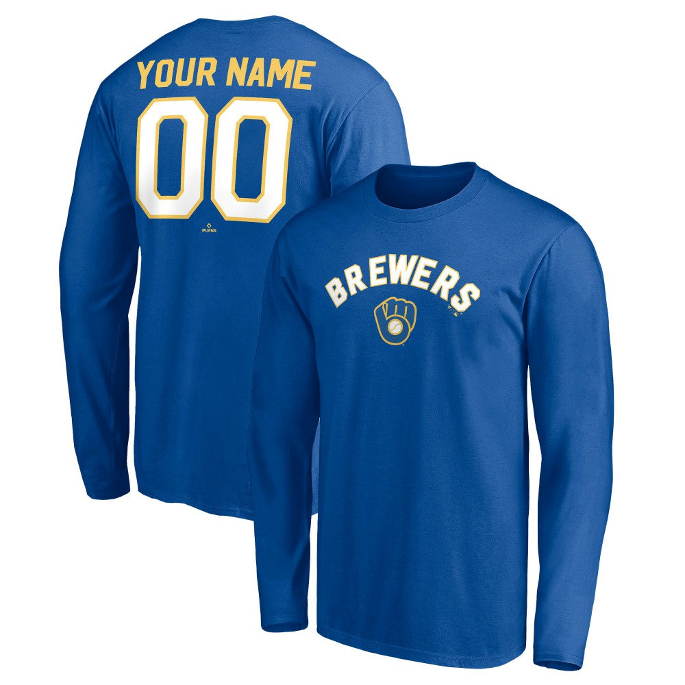 Milwaukee Brewers Personalized Cooperstown Collection Winning Streak Long Sleeve T-Shirt discount