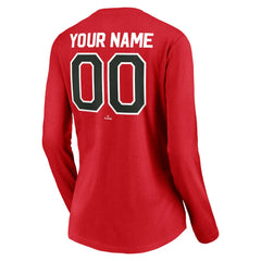 Cincinnati Reds Women's Cooperstown Collection Personalized Winning Streak Long Sleeve V-Neck T-Shirt Sale