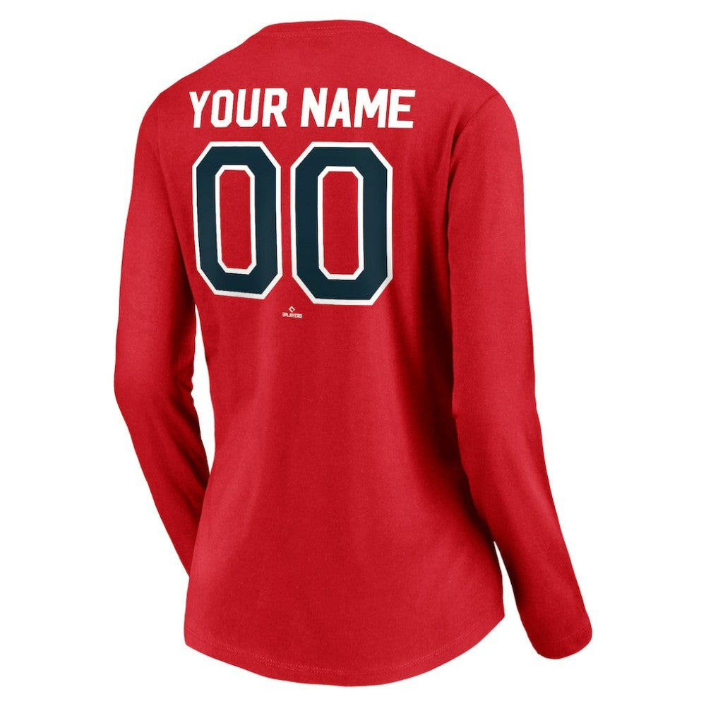St. Louis Cardinals Women's Cooperstown Collection Personalized Winning Streak Long Sleeve V-Neck T-Shirt On Sale