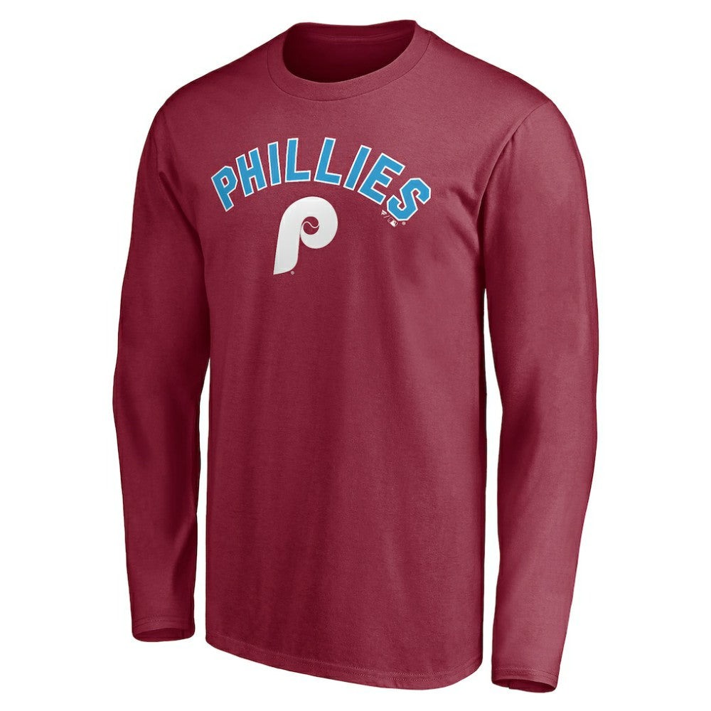 Philadelphia Phillies Personalized Cooperstown Collection Alternate Winning Streak Long Sleeve T-Shirt Sale