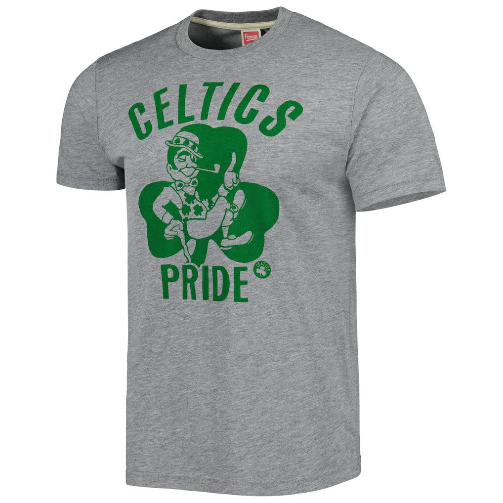 NBA - Boston Celtics Homage Unisex Hometown Hyper Local Tri-Blend T-Shirt - Heather Gray
