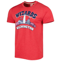 NBA - Washington Wizards Homage Unisex Hometown Hyper Local Tri-Blend T-Shirt - Red