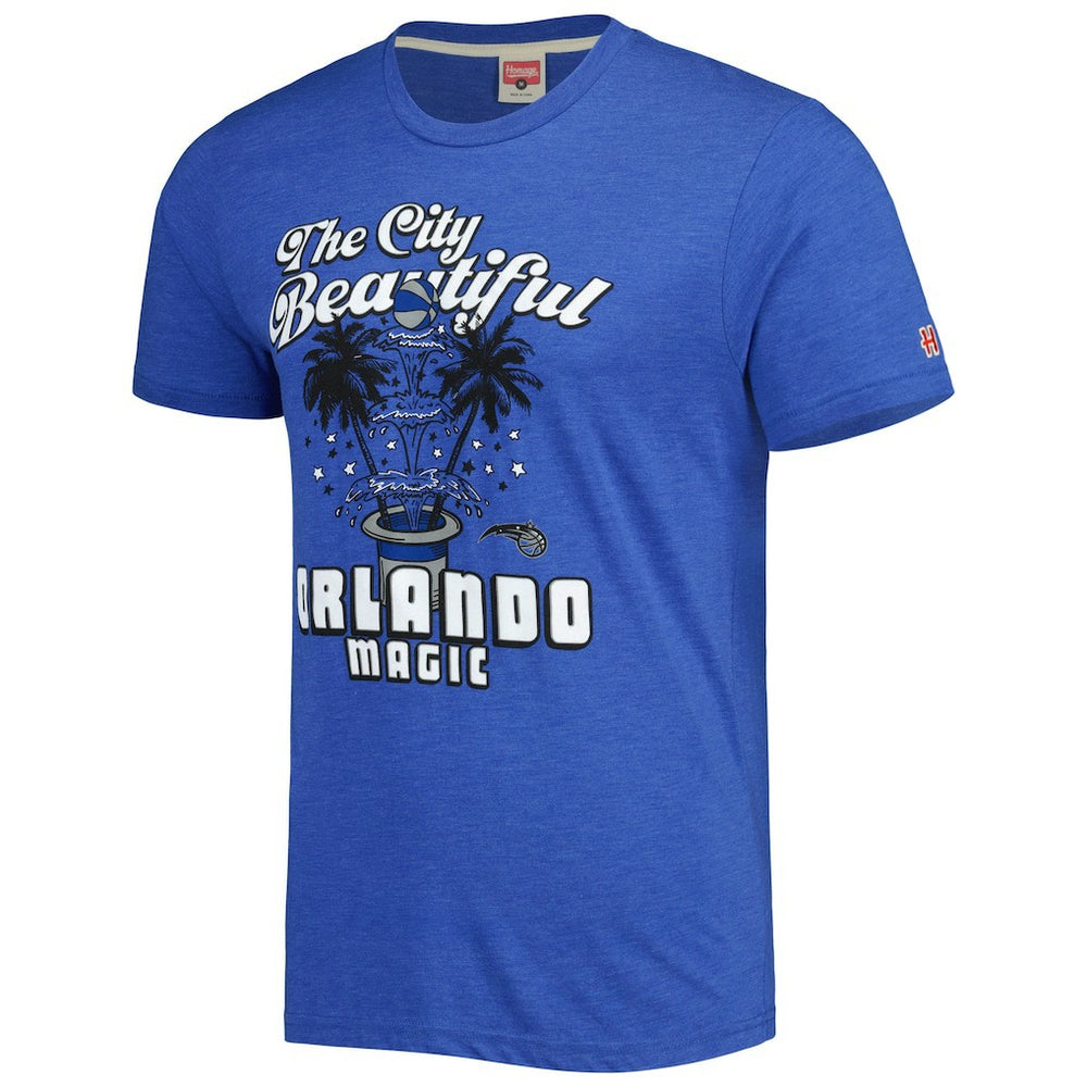 NBA - Orlando Magic Homage Unisex Hometown Hyper Local Tri-Blend T-Shirt - Royal