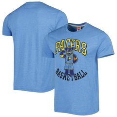 NBA - Indiana Pacers Homage Unisex Team Mascot Tri-Blend T-Shirt - Light Blue