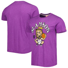 NBA - Sacramento Kings Homage Unisex Team Mascot Tri-Blend T-Shirt - Purple
