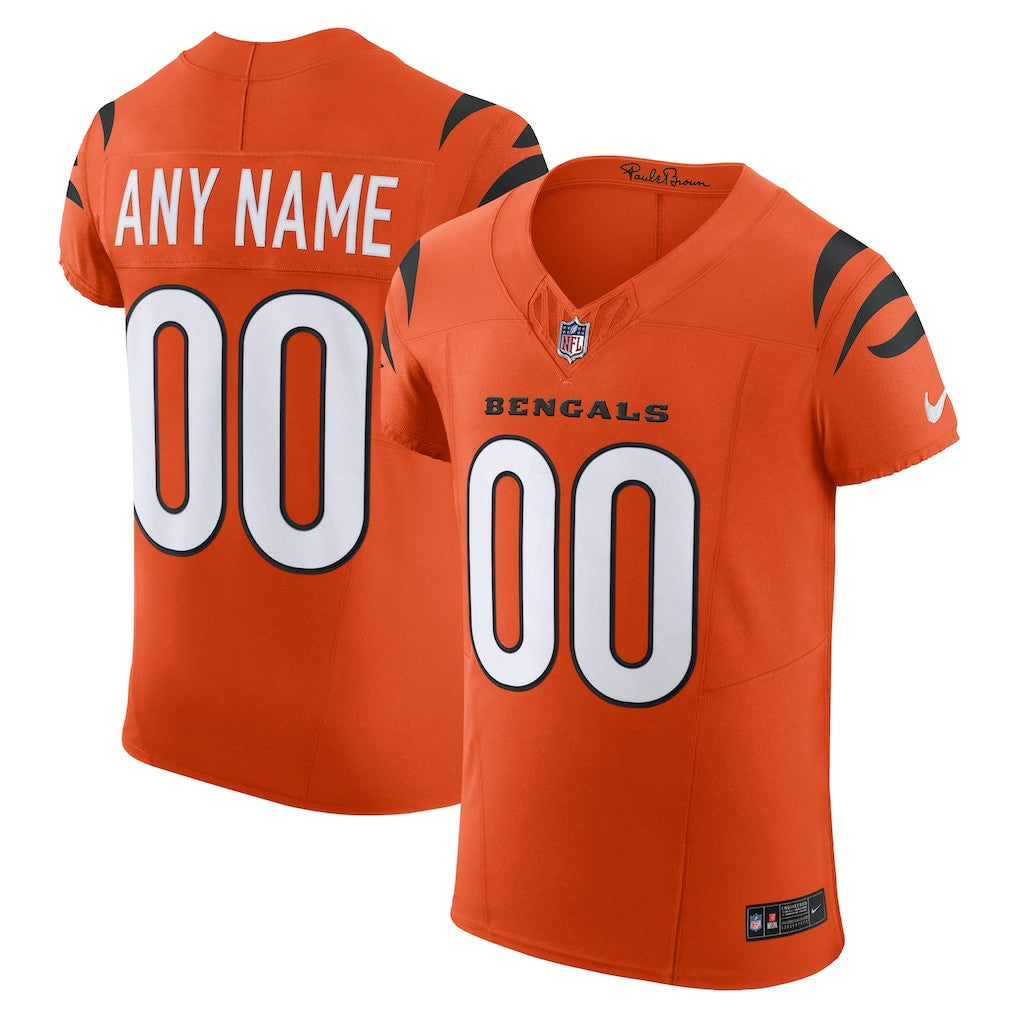 Cincinnati Bengals Alternate Vapor F.U.S.E. Elite Custom Jersey - Men's Orange | NFL Jerseys