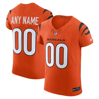 Cincinnati Bengals Alternate Vapor F.U.S.E. Elite Custom Jersey - Men's Orange | NFL Jerseys
