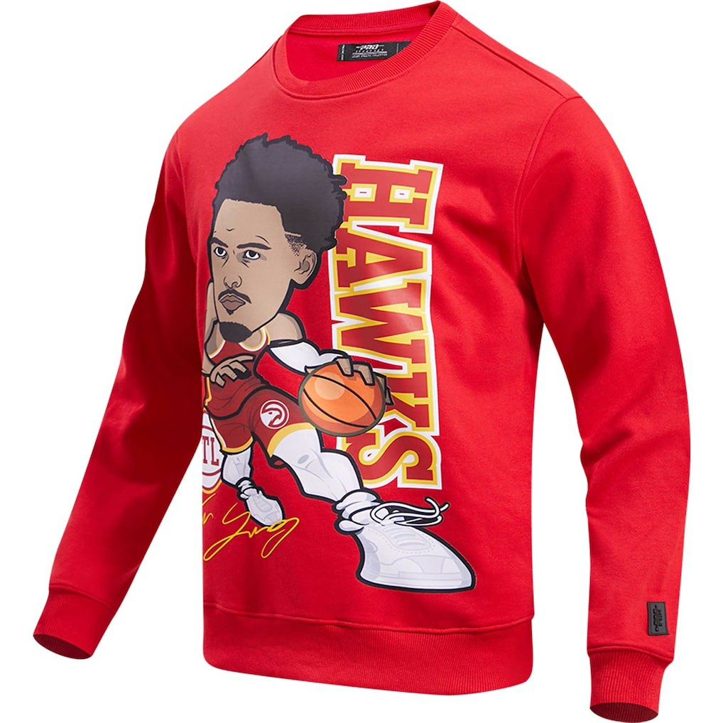 NBA - Trae Young Atlanta Hawks Pro Standard Avatar Pullover Sweatshirt - Red